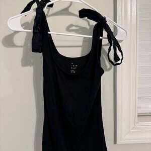Ladies Tank Top with Shoulder Bows